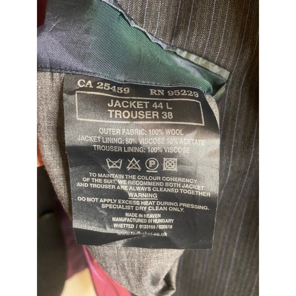 Ted Baker Endurance Charcoal Grey Blazer With Pur… - image 7